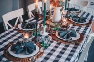 grief around the holidays at a holiday table alone